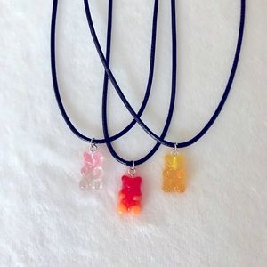 Yummy Gummi Bear 3 Pack necklaces